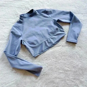 Nike Women's Long Sleeve Top - Light Blue